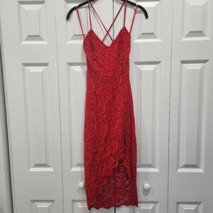 Red lace dress from Windsor